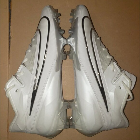 NIKE VAPOR EDGE ELITE 360 2 CLEATS WHITE FOOTBALL LACROSSE MEN\'S SIZES NWOB main image 5